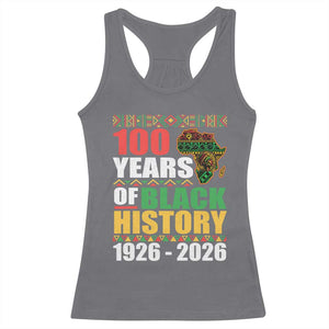 100 Years Of Black History 1926 2026 Centennial Racerback Tank Top Africa Map TS11 Charcoal Print Your Wear