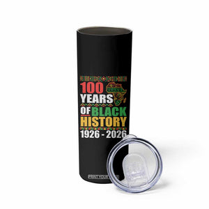100 Years Of Black History 1926 2026 Centennial Skinny Tumbler Africa Map TS11 Print Your Wear