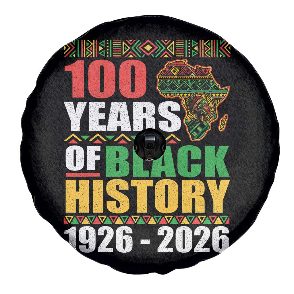 100 Years Of Black History 1926 2026 Centennial Spare Tire Cover Africa Map TS11 Print Your Wear