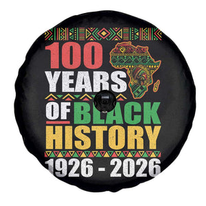 100 Years Of Black History 1926 2026 Centennial Spare Tire Cover Africa Map TS11 Print Your Wear