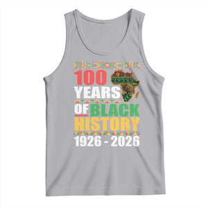 100 Years Of Black History 1926 2026 Centennial Tank Top Africa Map TS11 Athletic Heather Print Your Wear