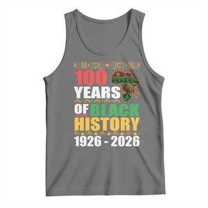 100 Years Of Black History 1926 2026 Centennial Tank Top Africa Map TS11 Black Heather Print Your Wear
