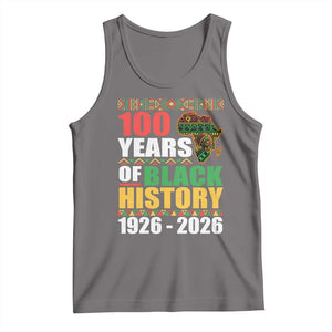 100 Years Of Black History 1926 2026 Centennial Tank Top Africa Map TS11 Deep Heather Print Your Wear
