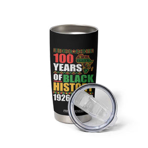 100 Years Of Black History 1926 2026 Centennial Tumbler Cup Africa Map TS11 Print Your Wear