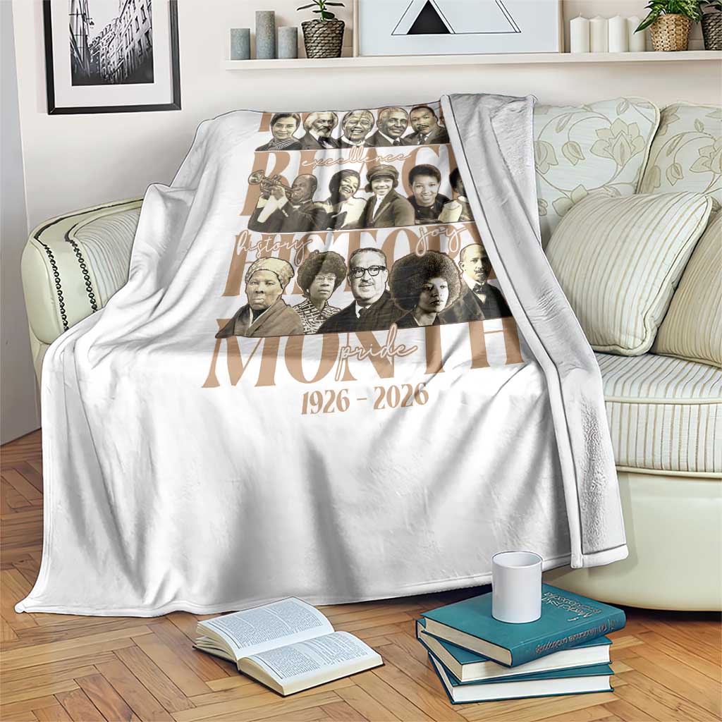 100 Years Of Black History Month Throw Blanket African American Historical Figures TS11 Print Your Wear