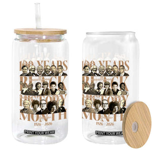 100 Years Of Black History Month Glass Can African American Historical Figures TS11 Print Your Wear