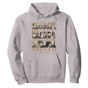 100 Years Of Black History Month Hoodie African American Historical Figures TS11 Ice Gray Print Your Wear