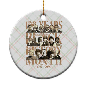 100 Years Of Black History Month Ceramic Ornament African American Historical Figures TS11 1pc Christmas Plaid Print Your Wear