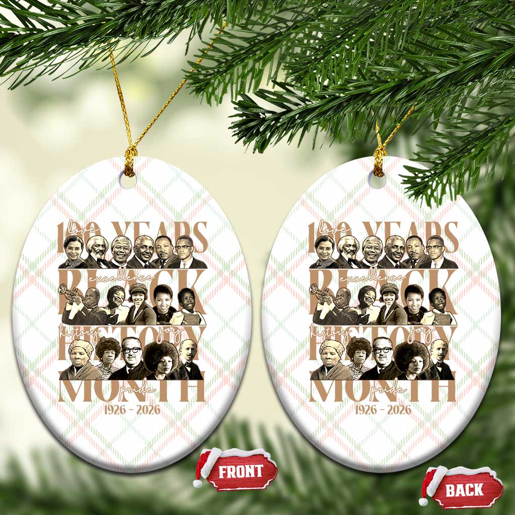 100 Years Of Black History Month Ceramic Ornament African American Historical Figures TS11 Print Your Wear