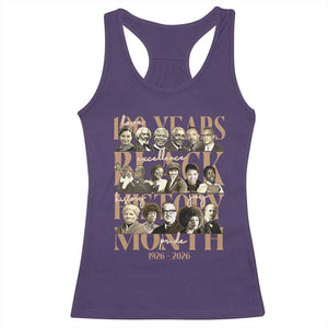 100 Years Of Black History Month Racerback Tank Top African American Historical Figures TS11 Purple Print Your Wear