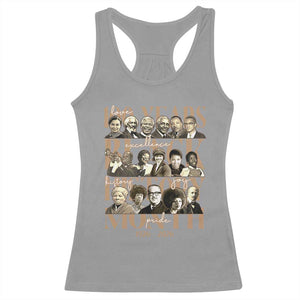 100 Years Of Black History Month Racerback Tank Top African American Historical Figures TS11 Sport Gray Print Your Wear
