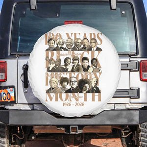 100 Years Of Black History Month Spare Tire Cover African American Historical Figures TS11 No hole White Print Your Wear