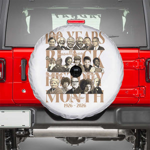 100 Years Of Black History Month Spare Tire Cover African American Historical Figures TS11 White Print Your Wear
