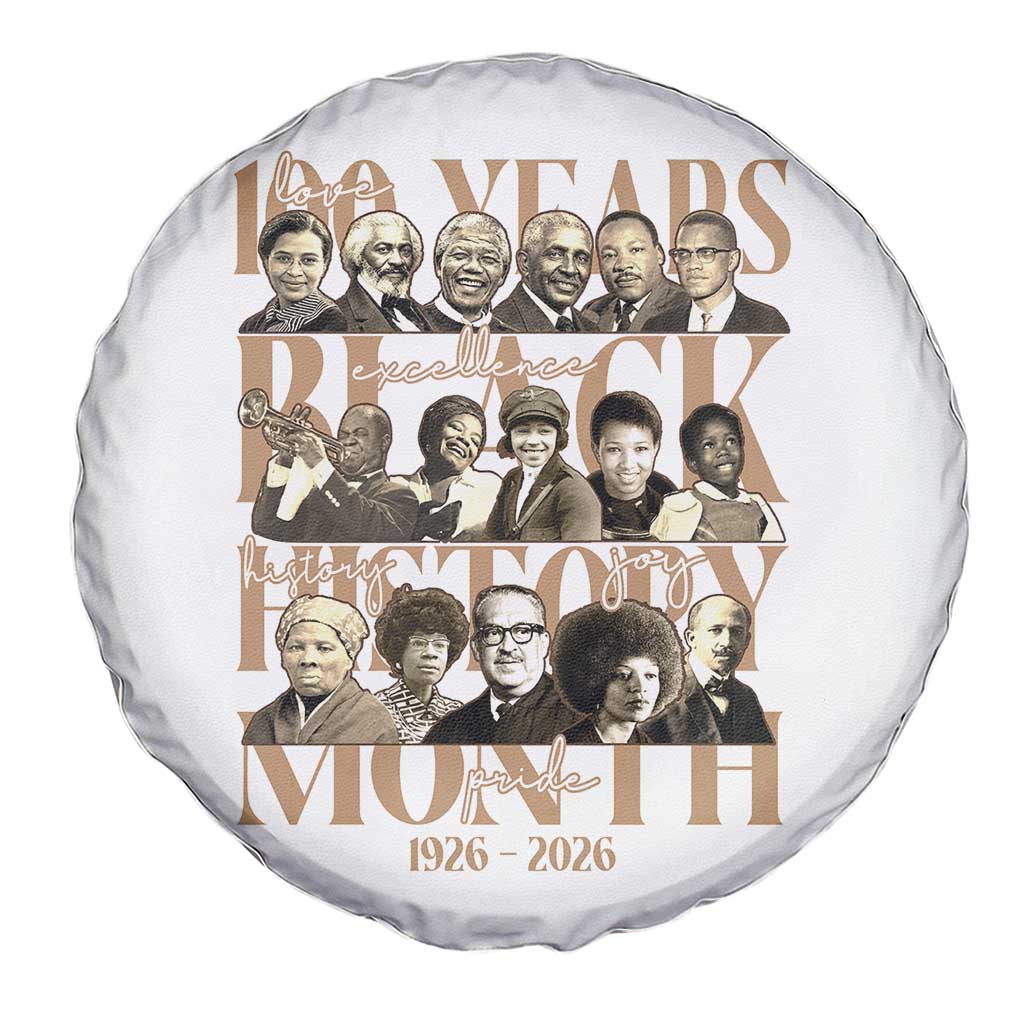 100 Years Of Black History Month Spare Tire Cover African American Historical Figures TS11 Print Your Wear