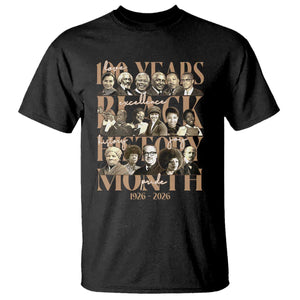 100 Years Of Black History Month T Shirt African American Historical Figures TS11 Black Print Your Wear