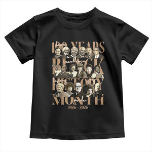 100 Years Of Black History Month Toddler T Shirt African American Historical Figures TS11 Black Print Your Wear