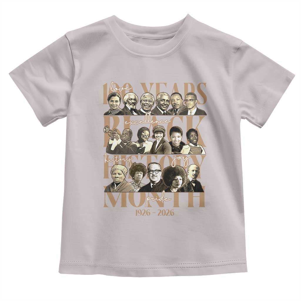 100 Years Of Black History Month Toddler T Shirt African American Historical Figures TS11 Ice Gray Print Your Wear