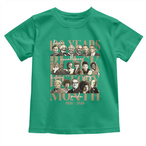 100 Years Of Black History Month Toddler T Shirt African American Historical Figures TS11 Irish Green Print Your Wear