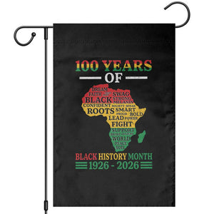 100 Years Of Black History Month Garden Flag Centennial Of Black Culture TS11 Black Print Your Wear