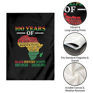 100 Years Of Black History Month Garden Flag Centennial Of Black Culture TS11 Print Your Wear