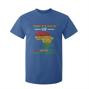 100 Years Of Black History Month T Shirt For Kid Centennial Of Black Culture TS11 Royal Blue Print Your Wear