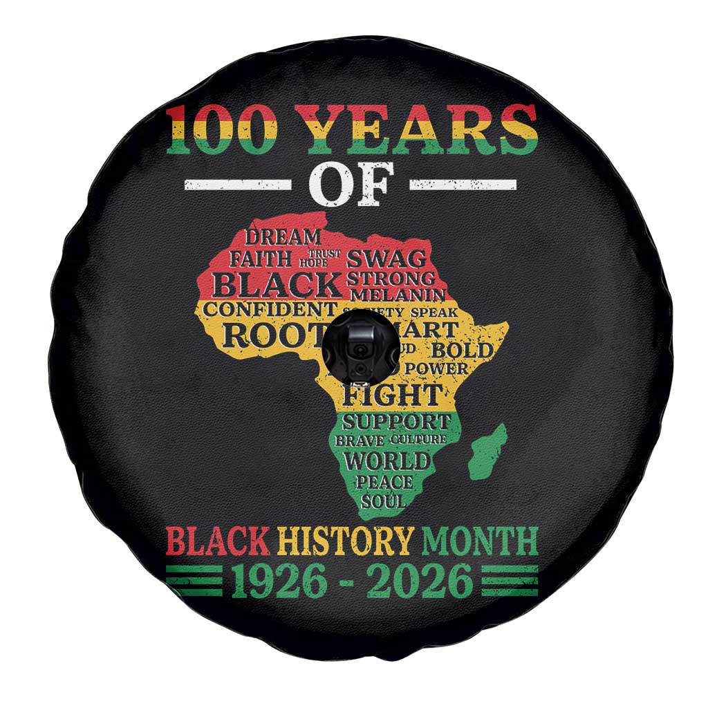 100 Years Of Black History Month Spare Tire Cover Centennial Of Black Culture TS11 Print Your Wear