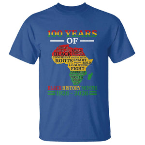 100 Years Of Black History Month T Shirt Centennial Of Black Culture TS11 Royal Blue Print Your Wear