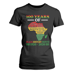 100 Years Of Black History Month T Shirt For Women Centennial Of Black Culture TS11 Black Print Your Wear