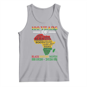 100 Years Of Black History Month Tank Top Centennial Of Black Culture TS11 Athletic Heather Print Your Wear