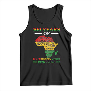100 Years Of Black History Month Tank Top Centennial Of Black Culture TS11 Black Print Your Wear