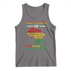 100 Years Of Black History Month Tank Top Centennial Of Black Culture TS11 Deep Heather Print Your Wear