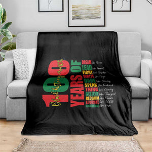100 Years Of Black History Throw Blanket African American Historical Figures African American Teacher TS11 Print Your Wear