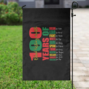 100 Years Of Black History Garden Flag African American Historical Figures African American Teacher TS11 Print Your Wear