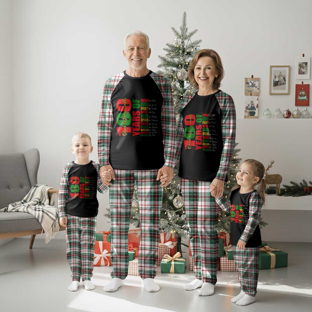 100 Years Of Black History Plaid Pajama Set African American Historical Figures African American Teacher TS11 Christmas Plaid Print Your Wear