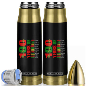 100 Years Of Black History Bullet Tumbler African American Historical Figures African American Teacher TS11 Black Print Your Wear