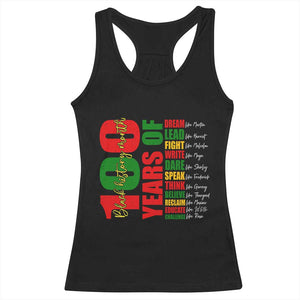 100 Years Of Black History Racerback Tank Top African American Historical Figures African American Teacher TS11 Black Print Your Wear
