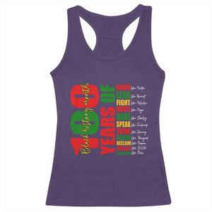 100 Years Of Black History Racerback Tank Top African American Historical Figures African American Teacher TS11 Purple Print Your Wear
