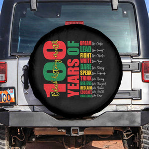 100 Years Of Black History Spare Tire Cover African American Historical Figures African American Teacher TS11 No hole Black Print Your Wear