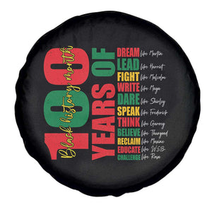 100 Years Of Black History Spare Tire Cover African American Historical Figures African American Teacher TS11 Print Your Wear