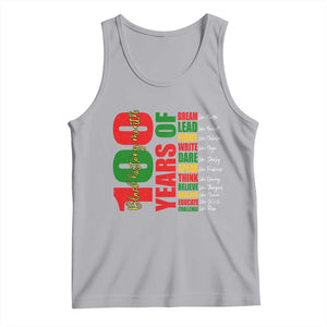 100 Years Of Black History Tank Top African American Historical Figures African American Teacher TS11 Athletic Heather Print Your Wear