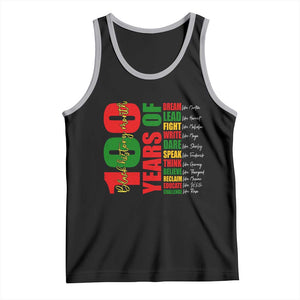 100 Years Of Black History Tank Top African American Historical Figures African American Teacher TS11 Black Athletic Heather Print Your Wear
