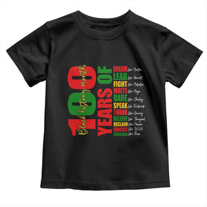 100 Years Of Black History Toddler T Shirt African American Historical Figures African American Teacher TS11 Black Print Your Wear