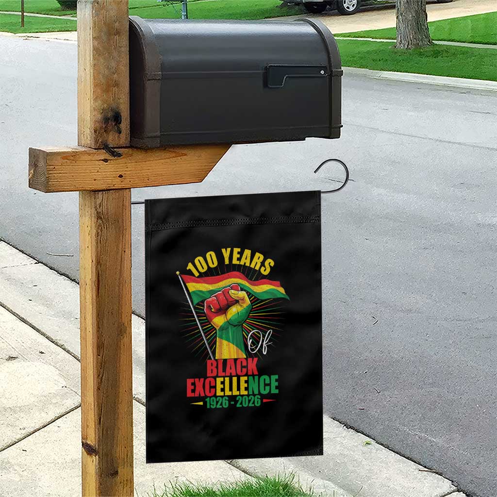 100 Years Of Black Excellence Garden Flag Centennial Black History Month TS11 Print Your Wear