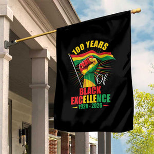 100 Years Of Black Excellence Garden Flag Centennial Black History Month TS11 Print Your Wear