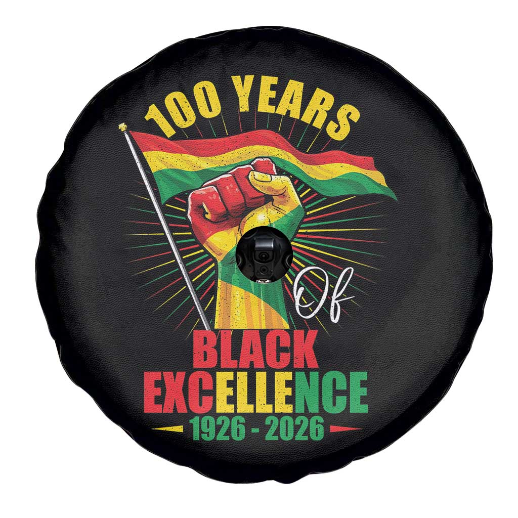 100 Years Of Black Excellence Spare Tire Cover Centennial Black History Month TS11 Print Your Wear
