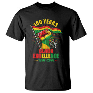 100 Years Of Black Excellence T Shirt Centennial Black History Month TS11 Black Print Your Wear