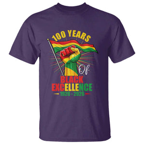 100 Years Of Black Excellence T Shirt Centennial Black History Month TS11 Purple Print Your Wear