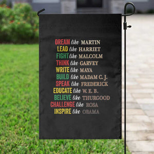 Black History Dream Like Martin Lead Like Harriet Garden Flag African American Leaders TS11 Print Your Wear