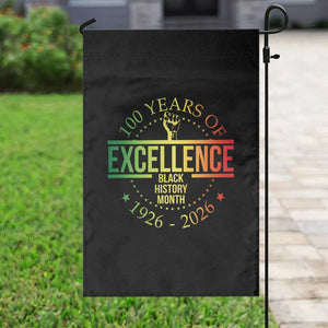 100 Years Of Excellence Black History Month 1926 2026 Garden Flag TS11 Print Your Wear