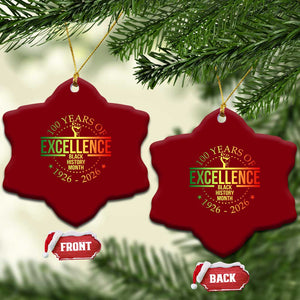 100 Years Of Excellence Black History Month 1926 2026 Ceramic Ornament TS11 Print Your Wear